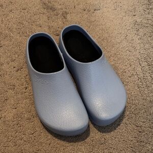 Birkenstock Sky Blue Super Burki Slip-On Clogs